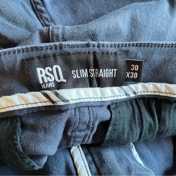 RSQ Men’s Chino Pants 30x30 Blue Tan Bundle Lot Of 2 - Picture 6 of 9